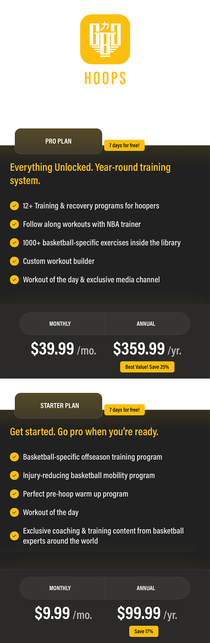 Select a Plan Mobile